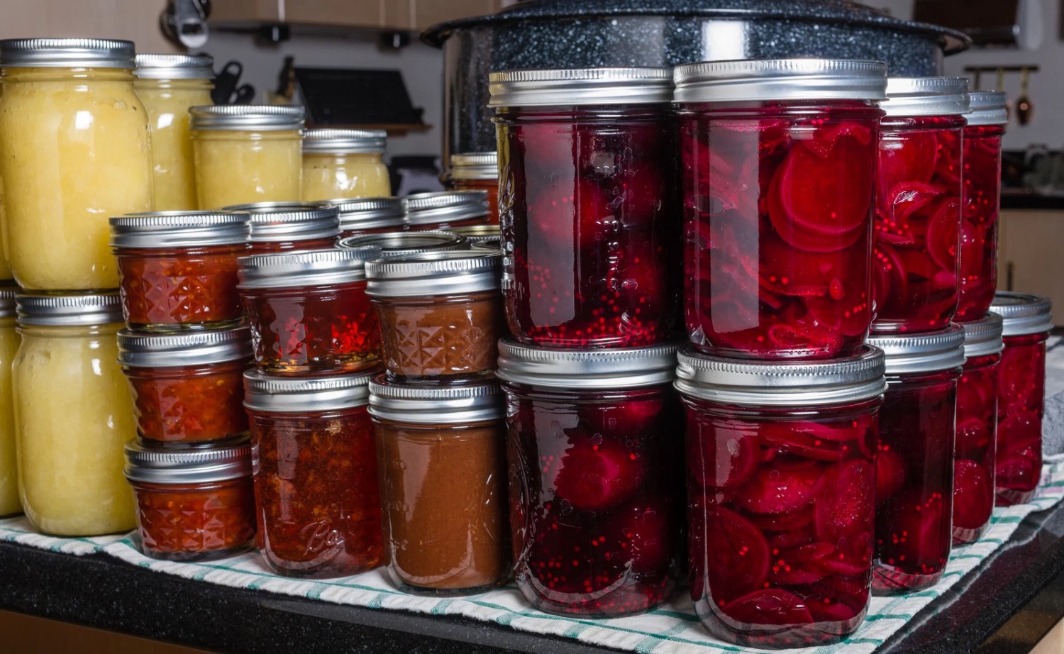 Ball Mason Jars can be used to preserve a wide range of produce