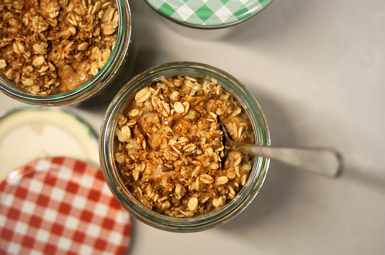 Overnight oats, food, oatmeal, foodie, jar, pot, little pot, lid, breakfast, ease, easy, spoon, oat, oats, oats, oats, oats, oats, oatmeal, oatmeal, oatmeal